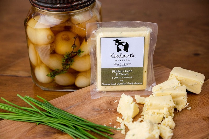 "NEW" Kenilworth Cheese - PICKLED ONION & CHIVES 165g