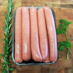 Organic Beef and Organic Vegetable Sausages (6 PACK) — Preservative and Gluten Free