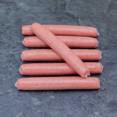 Our thin beef and salt sausages 