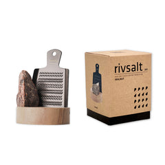 Rivsalt– Rock Salt Grater with Walnut Stand