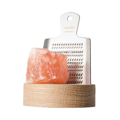Rivsalt – Rock Salt Grater with Oak Stand