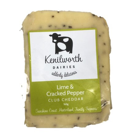 "NEW" Kenilworth Cheese - LIME & CRACKED PEPPER 165g
