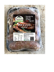 Beef and Liver Sausages (5 pack) - Preservative Free - Gluten Free