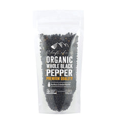 120g Chefs Choice Org Black Whole Pepper