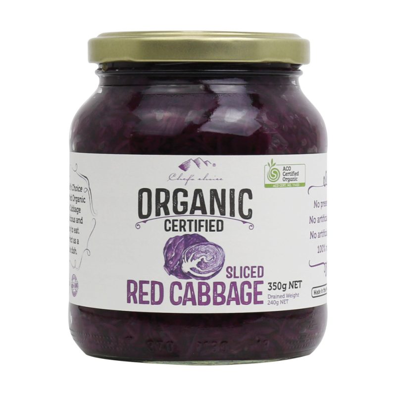 340g Chefs Choice Org Red Cabbage