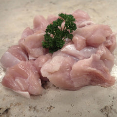 Diced Chicken Drumstick, Free Range -approx 500g per portion