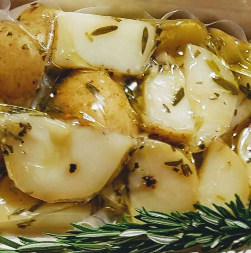 Christmas - Potatoes - Roast in Duck Fat with Garlic and Rosemary