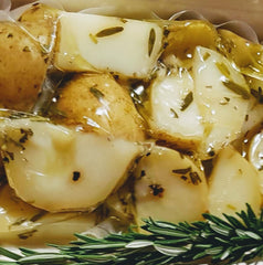 Potatoes Organic - Roast in duck fat with Garlic and Rosemary - 400g