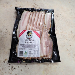 Voodoo Bacon - Streaky Bacon - Free Range, No Added Nitrates - 180g