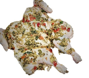 Whole free-range chicken — Butterflied with Jamaican Jerk 1.35kg