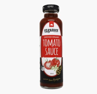 Ozganics - Organic Tomato Sauce - 350ml (note larger bottle size)