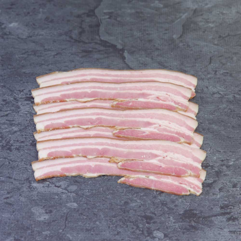 Artificial Nitrate free Streaky Bacon — approx. 250g per portion