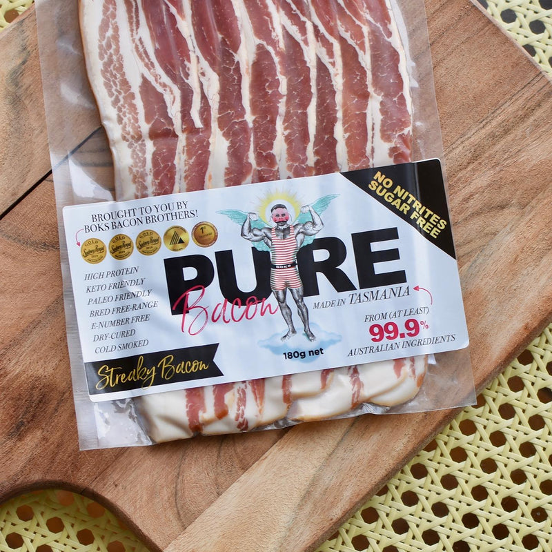 Boks Pure Streaky Bacon — 180g